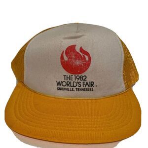 1982 Worlds Fair Knoxville TN Yellow White Snapback
